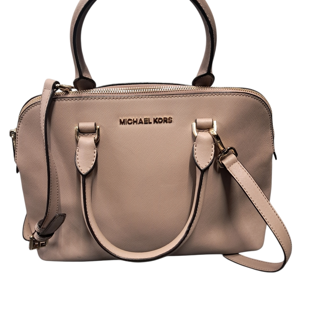 Michael Kors Tan Leather Satchel MD - Picture 6 of 10